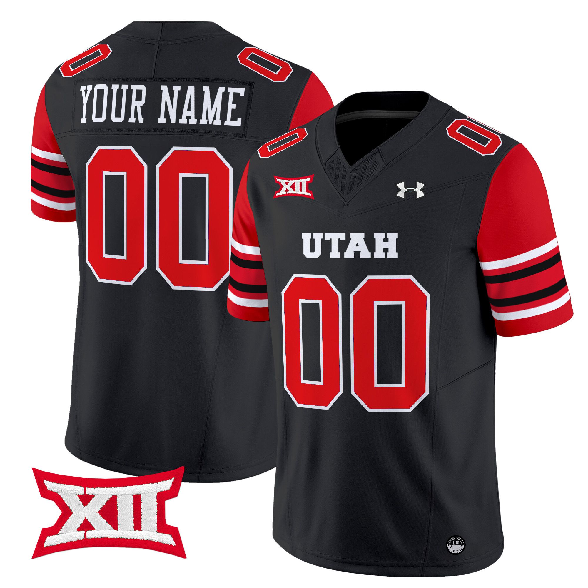 Men Utah Utes Black 2024 Vapor Limited Custom NCAA Jersey